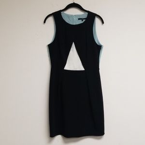 Tibi Black Baby Blue Sleeveless A-line Dress 6